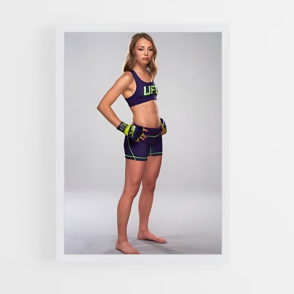 Poster Rose de namajunas – affiche Taekwondo (vue 3)